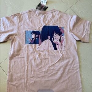 Uniqlo Anime Graphic T-Shirts in Pink and White (2)